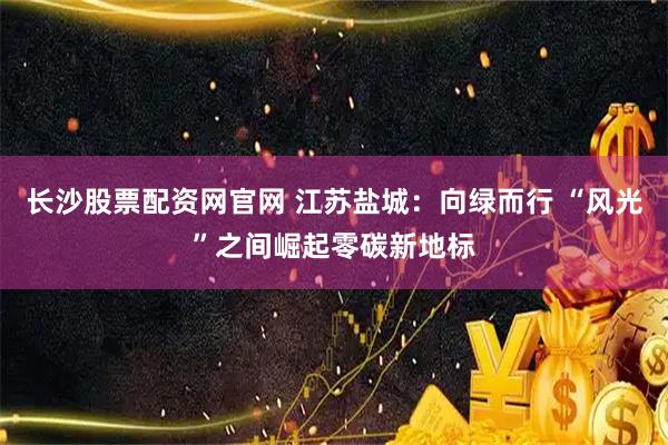 长沙股票配资网官网 江苏盐城：向绿而行 “风光”之间崛起零碳新地标