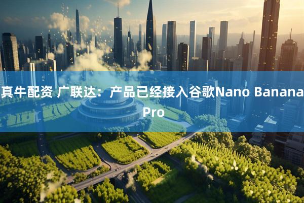 真牛配资 广联达：产品已经接入谷歌Nano Banana Pro